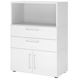 Artikelbild 1 für HAMMERBACHER Regalschrank FlexWall, VFW38K1KG/W/W/BS weiß 80,0 x 40,0 x 109,8 cm, 1 St., Artikelnummer 950269