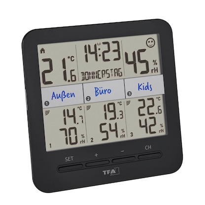 Artikelbild 2 für TFA® 30.3075 KLIMA@HOME 2 Hygrometer schwarz, Artikelnummer 338008