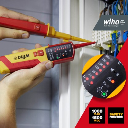 Artikelbild 9 für Wiha Zweipoliger Spannungs- und Durchgangsprüfer 45216 CAT III 1.000 V / CAT IV 600 V, Artikelnummer 717742