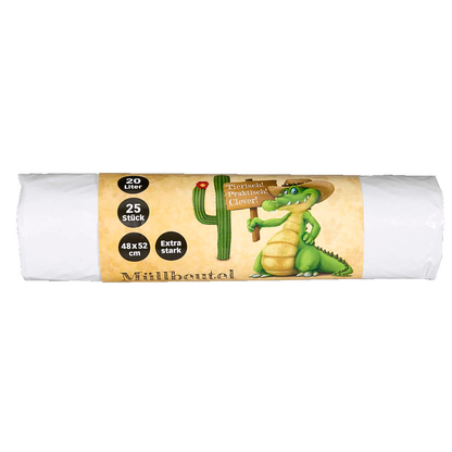 Artikelbild 2 für dundee Müllbeutel 20,0 l weiß 25,0 µm, 25 St., Artikelnummer 618128