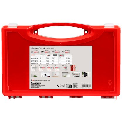 Artikelbild 4 für fischer Meister-Box Wohnraum 577157 Universaldübel-Sortiment, 280-teilig, Artikelnummer 812379