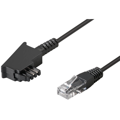 Artikelbild für goobay TAE-F/RJ-45 DSL-Kabel 10,0 m schwarz, 1 St., Artikelnummer 309322