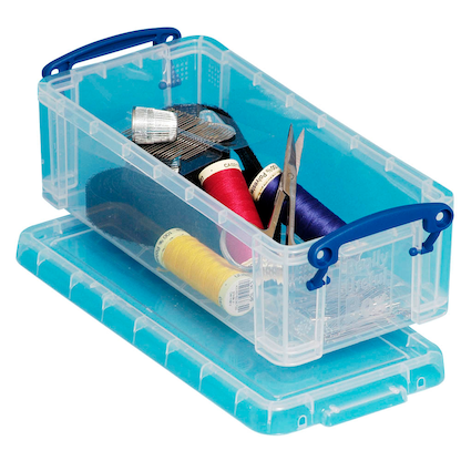 Artikelbild für Really Useful Box Aufbewahrungsbox 0,9 l transparent 22,0 x 10,0 x 7,0 cm, 1 St., Artikelnummer 137083