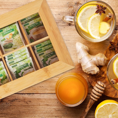 Artikelbild 5 für relaxdays Teebox braun 33,0 x 20,0 cm, 1 St., Artikelnummer 400764