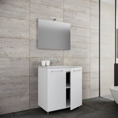 Artikelbild 4 für VCM my bath Badmöbel-Set 3-teilig Gilos 914339 weiß 80,0 x 46,0 x 86,0 cm, Artikelnummer 388484