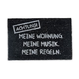 Artikelbild 1 für relaxdays Kokosmatte Meine Wohnung schwarz 40,0 x 60,0 cm, Artikelnummer 518932