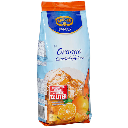 Artikelbild für KRÜGER Orange Getränkepulver 1,0 kg, Artikelnummer 177804