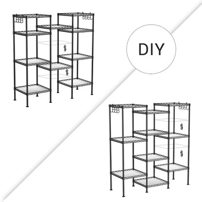 Artikelbild 8 für SONGMICS Badregal LGR23BK schwarz 30,0 x 30,0 x 123,5 cm, Artikelnummer 439309