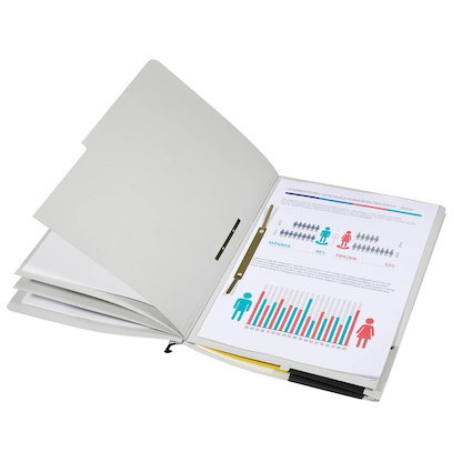 Artikelbild 6 für dots Personalhefter Karton lichtgrau DIN A4 4x kaufmännische Heftung, 5 St., Artikelnummer 538603