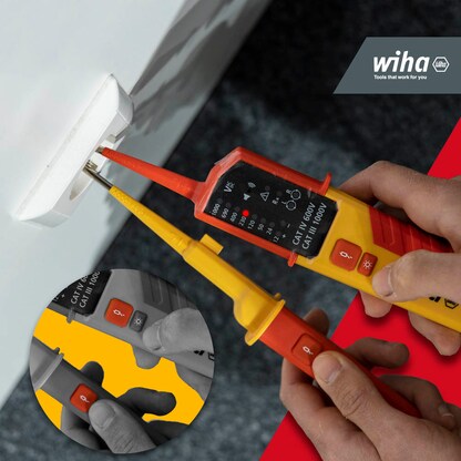 Artikelbild 6 für Wiha Zweipoliger Spannungs- und Durchgangsprüfer 45216 CAT III 1.000 V / CAT IV 600 V, Artikelnummer 717742