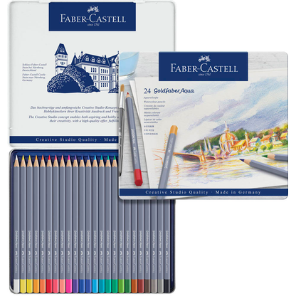 Artikelbild 2 für FABER-CASTELL Goldfaber Aqua Aquarellstifte farbsortiert, 24 St., Artikelnummer 491769