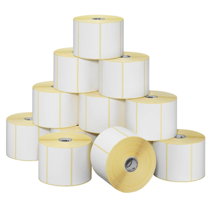 Artikelbild für ZEBRA Etikettenrollen für Etikettendrucker 3006322 weiß, 102,0 x 152,0 mm, 12 x 475 Etiketten, Artikelnummer 621488