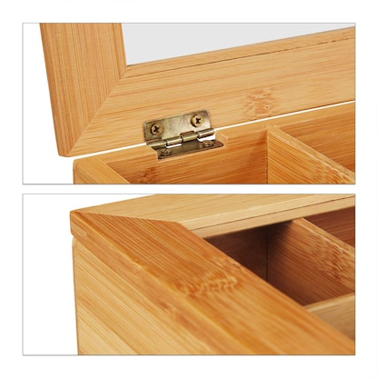 Artikelbild 6 für relaxdays Teebox braun 33,0 x 20,0 cm, 1 St., Artikelnummer 400764