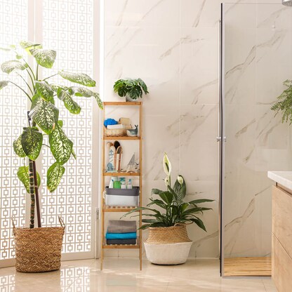 Artikelbild 4 für relaxdays Badregal braun 34,0 x 33,0 x 140,0 cm, Artikelnummer 448858