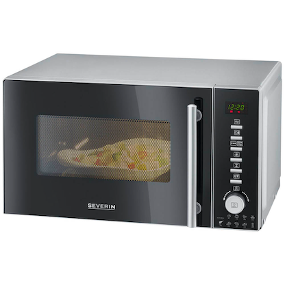 Artikelbild für SEVERIN MW7773 Mikrowelle 800 W schwarz, edelstahl, Artikelnummer 982003