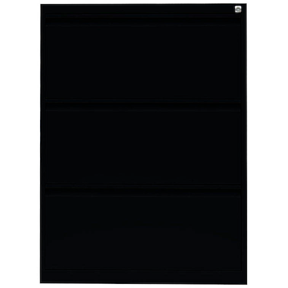 Artikelbild 2 für LÜLLMANN Hängeregistraturschrank tiefschwarz 3 Schubladen 76,0 x 62,0 x 101,2 cm, 1 St., Artikelnummer 183737