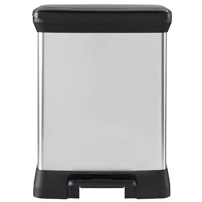 Artikelbild 4 für curver DECOBIN DUO Mülltrenner 10,0 + 18,0 l silbermetallic, 1 St., Artikelnummer 701115