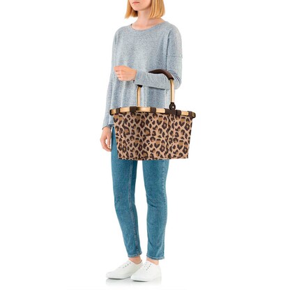 Artikelbild 2 für reisenthel® Einkaufskorb carrybag frame leo macchiato Kunstfaser leo macchiato, Artikelnummer 315848