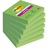 Artikelbild 1 für Post-it® Super Sticky Notes Haftnotizen extrastark 6546SA grün, 6 Blöcke, Artikelnummer 442251
