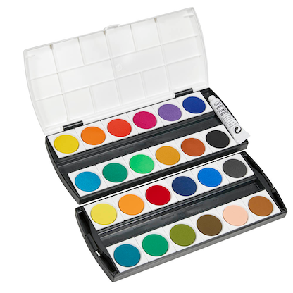 Artikelbild 2 für Geha F250/24 Wasserfarbkasten 24 Farben, Artikelnummer 601240