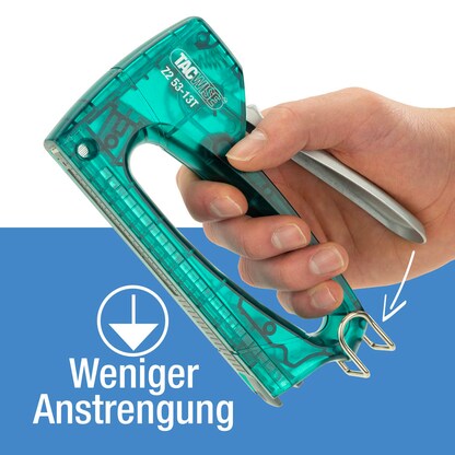 Artikelbild 3 für TACWISE™ Handtacker Z2 53-13T transparent / grün, 1 St., Artikelnummer 584852