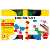 Artikelbild 1 für EBERHARD FABER EFA Color Fingerfarben farbsortiert 6x 40,0 ml, 6 St., Artikelnummer 419362