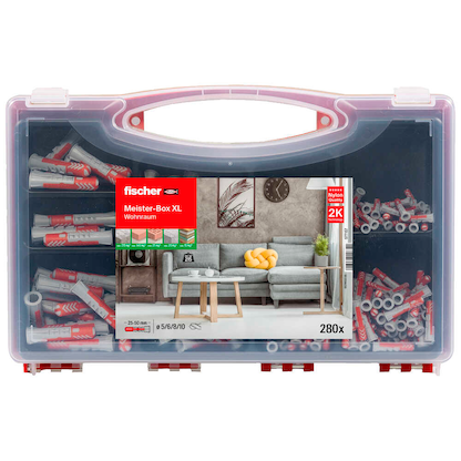 Artikelbild für fischer Meister-Box Wohnraum 577157 Universaldübel-Sortiment, 280-teilig, Artikelnummer 812379