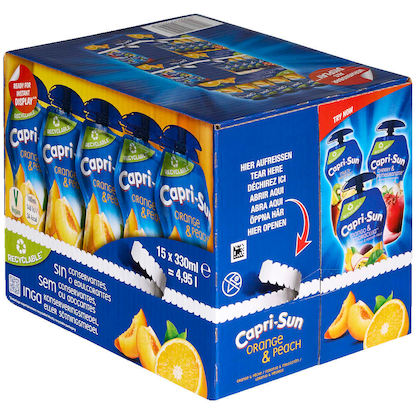 Artikelbild 3 für Capri-Sun Fruchtsaftgetränk Orange, Pfirsich 15x 0,33 l, Artikelnummer 747594