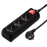 Artikelbild 1 für hama 3-fach Steckdosenleiste mit Schalter 5,0 m schwarz, Artikelnummer 550982