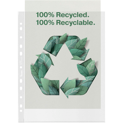 Artikelbild 2 für bene Prospekthüllen DIN A4 transparent genarbt 0,07 mm, 100 St., Artikelnummer 320404