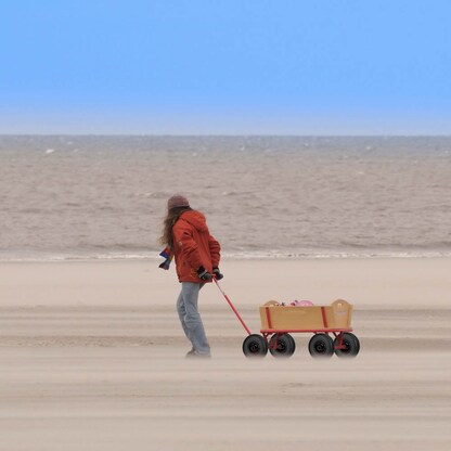 Artikelbild 7 für relaxdays Sackkarrenräder luftbereift schwarz Stahl Felgen, Achse 2,5 cm, Artikelnummer 452104