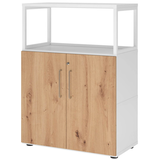 Artikelbild 1 für HAMMERBACHER Regalschrank FlexWall, VFW38T2RG/W/R/BS weiß, asteiche 80,0 x 40,0 x 109,8 cm, 1 St., Artikelnummer 950184