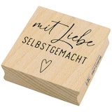 Artikelbild 1 für artoz Motivstempel Mit Liebe gemacht 4,0 x 6,0 cm, 1 St., Artikelnummer 129037