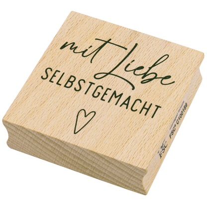 Artikelbild für artoz Motivstempel Mit Liebe gemacht 4,0 x 6,0 cm, 1 St., Artikelnummer 129037
