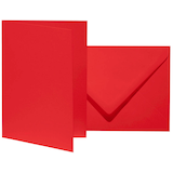 Artikelbild 1 für artoz Faltkarten mit Briefumschlägen Mosaic 943601-587 feuerrot DIN B6, 10 St., Artikelnummer 959254