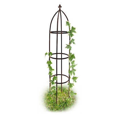 Artikelbild 2 für relaxdays Rankobelisk Metall, Ø 35,0 cm braun rund, 1 St., Artikelnummer 448872