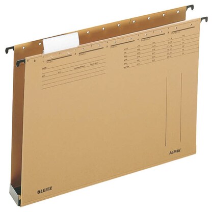 Artikelbild für LEITZ Hängesammler ALPHA® 1942 naturbraun Boden: 4,0 cm, 25 St., Artikelnummer 664805