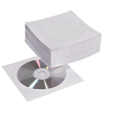 Artikelbild 1 für MediaRange 1er CD-/DVD-Hüllen Papiertaschen weiß, 50 St., Artikelnummer 415570