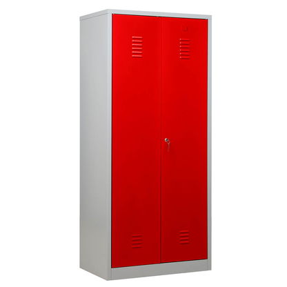 Artikelbild 3 für Gürkan Spind lichtgrau, feuerrot 103930, 1 Schließfach 80,0 x 50,0 x 180,0 cm, Artikelnummer 560286