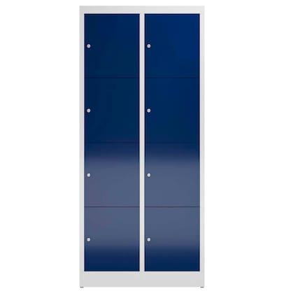 Artikelbild 2 für ClassiX Schließfachschrank enzianblau, lichtgrau X-523421, 8 Schließfächer 80,0 x 50,0 x 180,0 cm, Artikelnummer 188499