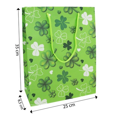 Artikelbild 2 für Idena Geschenktüte Glücksklee Motiv 25,0 x 35,0 cm, 1 St., Artikelnummer 677098