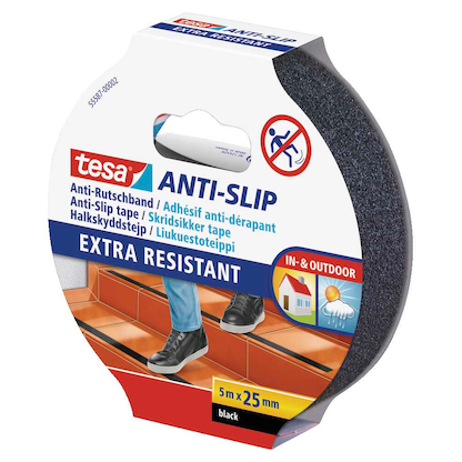 Artikelbild 3 für tesa Anti-Rutsch-Band Extra Resistant schwarz 25,0 mm x 5,0 m, Artikelnummer 728719