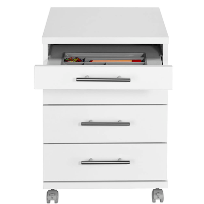 Artikelbild 8 für MÖBELPARTNER Rollcontainer weiß 4 Auszüge 42,0 x 50,0 x 56,9 cm, Artikelnummer 157628