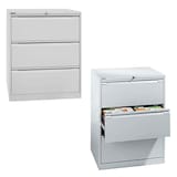 Artikelbild 1 für BISLEY Hängeregistraturschrank lichtgrau 3 Schubladen 80,0 x 62,2 x 101,6 cm, 1 St., Artikelnummer 581470