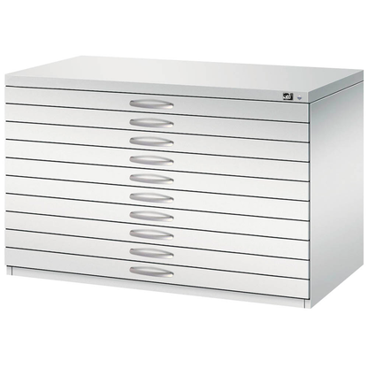 Artikelbild 5 für CP 7100 Planschrank lichtgrau 10 Schubladen 110,0 x 76,5 x 76,0 cm, 1 St., Artikelnummer 682043