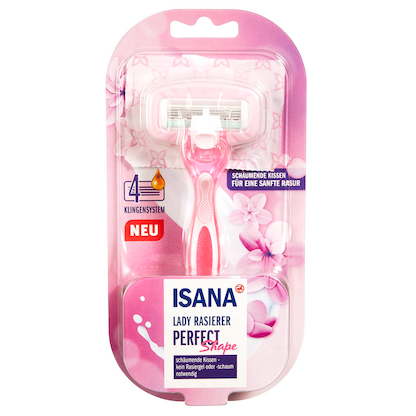 Artikelbild für ISANA PERFECT Shape Nassrasierer Damen, Artikelnummer 456683