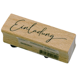 Artikelbild 1 für artoz Motivstempel Einladung 6,0 x 2,0 cm, 1 St., Artikelnummer 129058