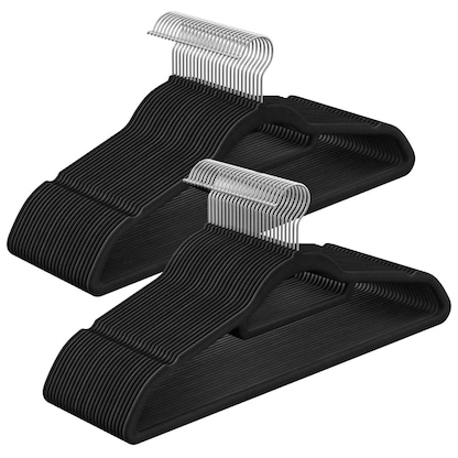 Artikelbild für SONGMICS Kleiderbügel schwarz, 50 St., Artikelnummer 263059