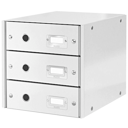 Artikelbild 2 für LEITZ Schubladenbox Click & Store weiß 60480001, DIN A4 mit 3 Schubladen, 1 St., Artikelnummer 682971