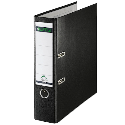 Artikelbild für LEITZ 1010 Ordner schwarz Kunststoff 8,0 cm DIN A4, 1 St., Artikelnummer 859157